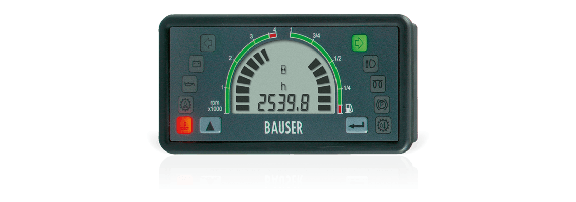 BAUSER instrument cluster Type 808 – shapely, functional, well thought out